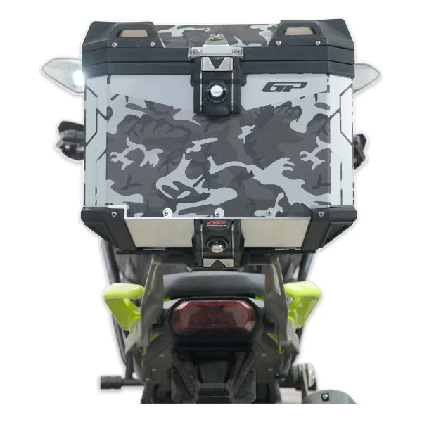 Gp Kompozit DSN01 Universal 37 Lt Desenli Alüminyum Motosiklet çantası - Görsel 3