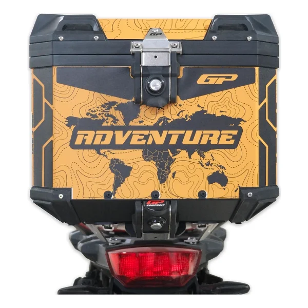 GP KOMPOZİT GP Kompozit DSN03 Universal 37 lt Desenli Alüminyum Motosiklet Çantası - Görsel 2