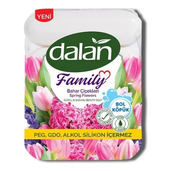 Dalan Family Bahar Çiçekleri 4x75 gr Güzellik Sabunu - Görsel 3