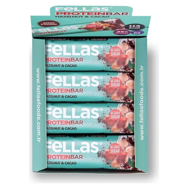 Fellas Protein Bar - Fındıklı Ve Kakaolu (32 G) X 12 Adet - Görsel 10