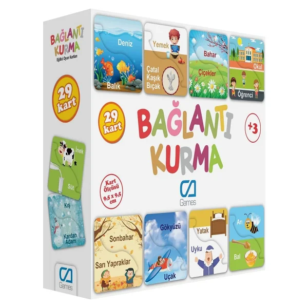 CA Games Bağlantı Kurma Eğitici Oyun Kartları 29 Parça - Görsel 2