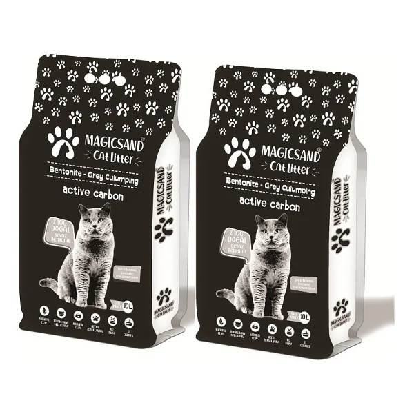 Magicsand Aktif Karbonlu 10 lt 2'li İnce Taneli Bentonit Kedi Kumu - Görsel 2