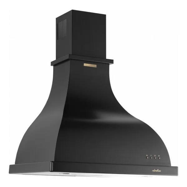 Silverline 2238 Retro Black 90 cm Siyah Duvar Tipi Davlumbaz - Görsel 2