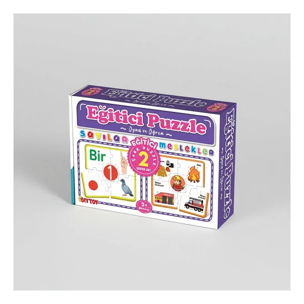 Diytoy Çark Puzzle Sayılar Meslekler - Görsel 3