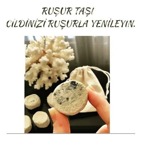 Sefidab Ruşur Taşı 10.adet Mühürlü - Görsel 3