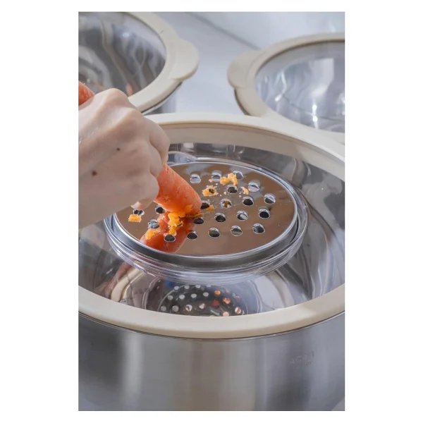 Acar Focus Pro 8121 9 Parça Rendeli Saklama Karıştırma Kabı Seti - Görsel 2