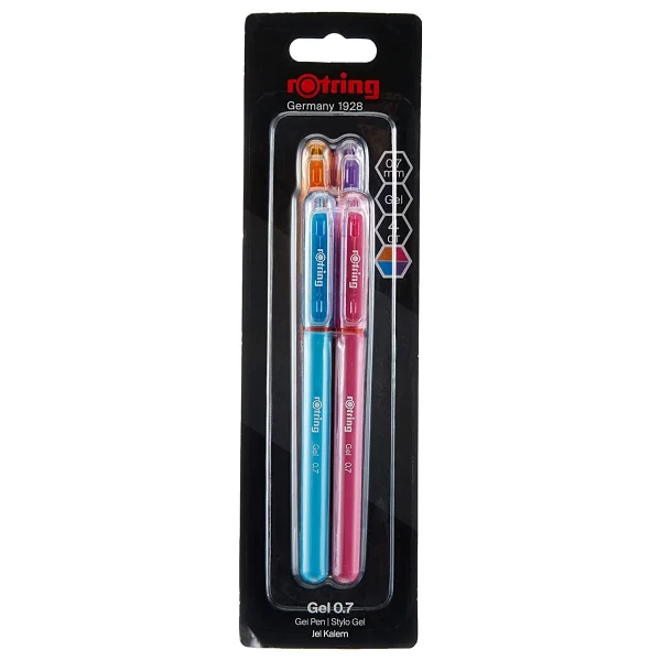 Rotring Tükenmez Kalem 4'lü Ana Renkler Ergonomik Gövde ile Konforlu Yazım İçin - Görsel 7