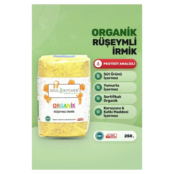 Soul Kitchen Organik Rüşeymli İrmik 250 gr - Görsel 9