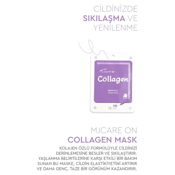 Mjcare On Collagen Mask 5'li Kolajen Özlü Yüz Maskesi - Görsel 3