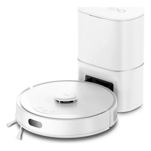 TP-Link Tapo RV30 Max Plus Beyaz Çöp İstasyonlu Akıllı Robot Süpürge - Görsel 2