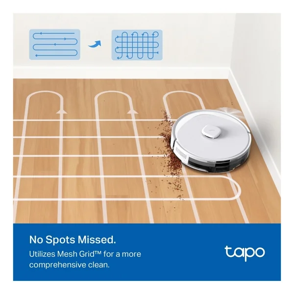 TP-Link Tapo RV30 Max Plus Beyaz Çöp İstasyonlu Akıllı Robot Süpürge - Görsel 8