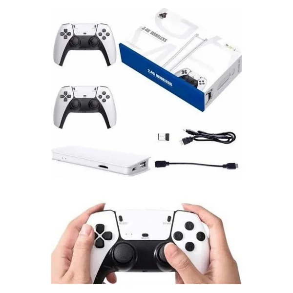MiraLive Yeni Nesil 4K Hd 2.4g Kablosuz Kol 3000 Oyunlu Game Station Retro Atari Game Box - Görsel 4