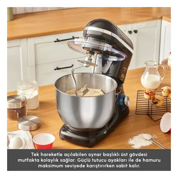 Karaca Chefcrafter 1900 W Black 7 lt Stand Mikser - Görsel 4