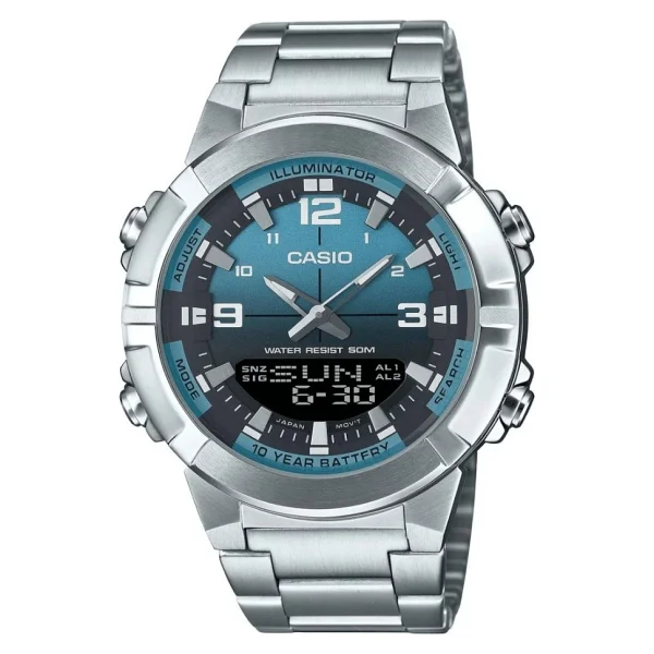Casio Standart AMW-870 Çelik Kordon Erkek Kol Saati - Görsel 4