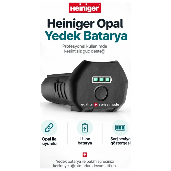 Heiniger Opal Yedek Batarya - Görsel 4