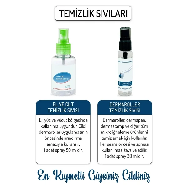 Trendroller Dermaroller 1.00mm Titanyum 540 Iğne Orijinal Derma Roller - Görsel 5