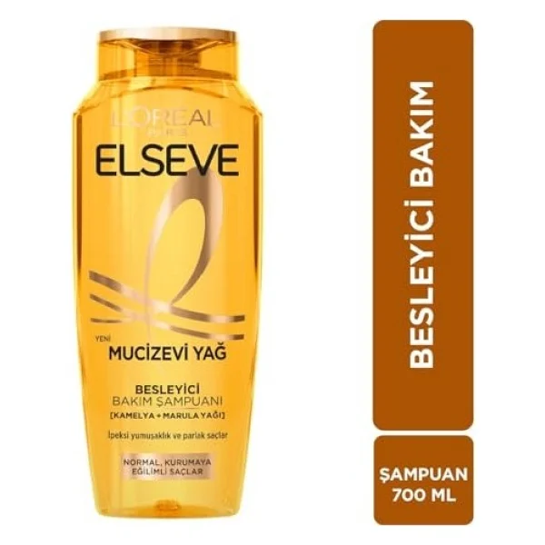 L'Oreal Paris Elseve Mucizevi Yağ Besleyici 700 ml Şampuan - Görsel 3