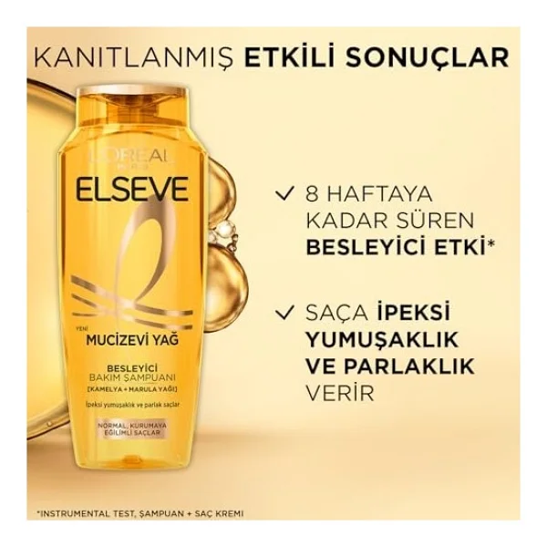 L'Oreal Paris Elseve Mucizevi Yağ Besleyici 700 ml Şampuan - Görsel 6