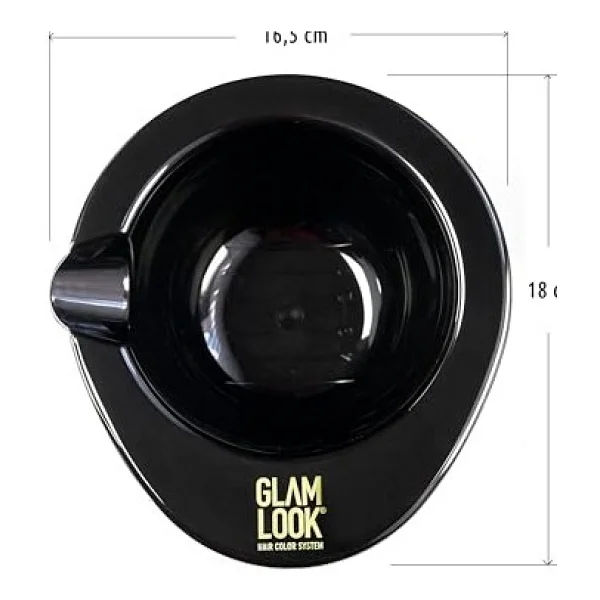 GLAMLOOK Profesyonel Saç Boyama Seti Boya Karıştırma Kabı ve 2 Farklı Boyut Uygulama Fırçası Ergonomik Tutuşlu, Kuaför ve Ev Tipi Boyama Kiti - Görsel 2