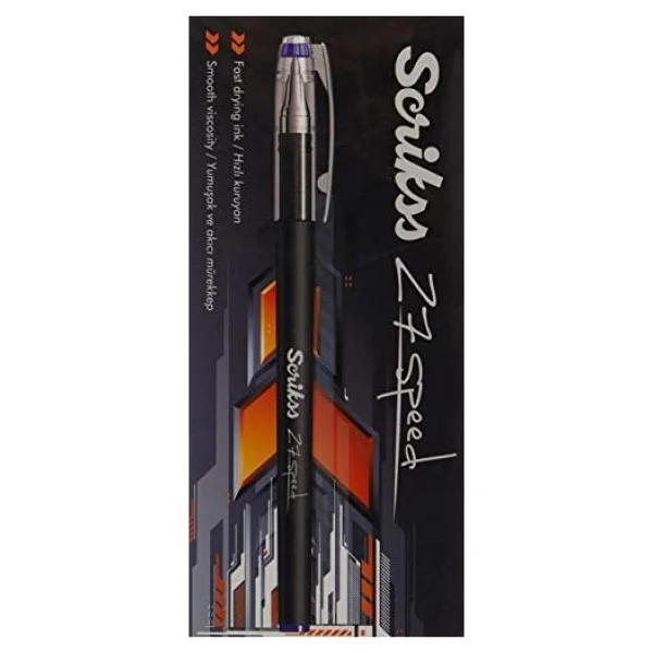 Scrikss Office Speed Jel Tükenmez Kalem 12'li Ambalaj Mavi 0.7 Mm - Görsel 4