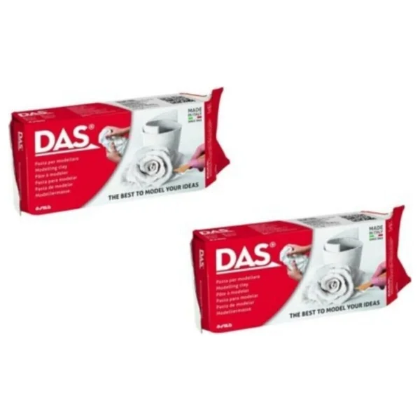 Seramik Kil Hamuru 2x500 Gr. Beyaz Das 2x500gr - Görsel 2