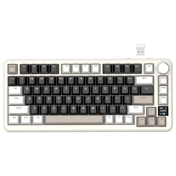 Attack Shark X85PRO RGB Mor İngilizce Kablolu/Kablosuz Mekanik Oyuncu Klavyesi - Görsel 6