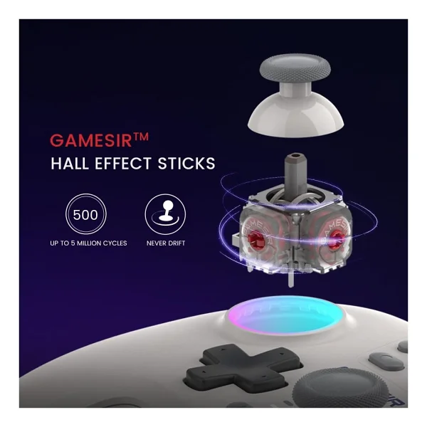 GameSir Nova Wireless Switch Pro Controller - Switch/Lite/OLED, Hall Effect Joysticks, RGB LED, Turbo, Programmable, Motion Control, Wake Up Function (Green) - Görsel 5