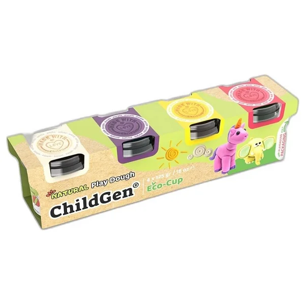 ChildGen 4'lü 125 gr Oyun Hamuru Seti - Görsel 2