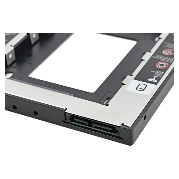 Lunatic 1647 9,5 mm 2,5 inç SSD HDD Sabit Disk İçin Sürücü Sata 3 (Dizüstü Bilgisayar) Sabit Sürücü Çerçevesi SSD veya SATA Diskinizi Harddisk Yuvasına Takıp, Bu Cihaz da DVD/CD okuyucusuna Takılır - Görsel 3