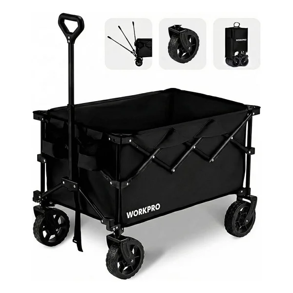 Workpro WP285015 80 kg 4 Tekerli Katlanabilir Yük Taşıma Arabası - Görsel 3