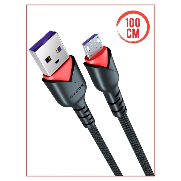 Syrox C91 1 m Micro USB Hızlı Şarj Kablosu - Görsel 5