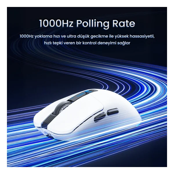 Aula SC590 Pro Siyah Şarjlı Ergonomik Optik Kablolu/Kablosuz Oyuncu Mouse - Görsel 2