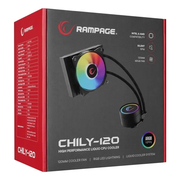 Rampage CHILY-120 120 mm İşlemci Sıvı Soğutucu - Görsel 3