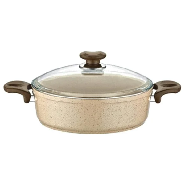 Gülsan Safran 24 cm Basık Granit Tencere - Görsel 2