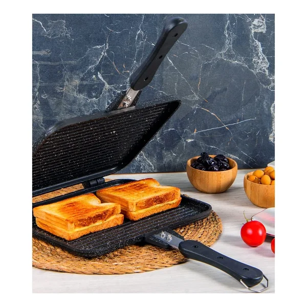 Stevig ST-101 Usta Tostçu Granit Döküm Ocak Üstü Tost Makinesi - Görsel 2