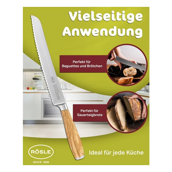 Rösle Artesano 22 cm Ekmek Bıçağı - Görsel 6