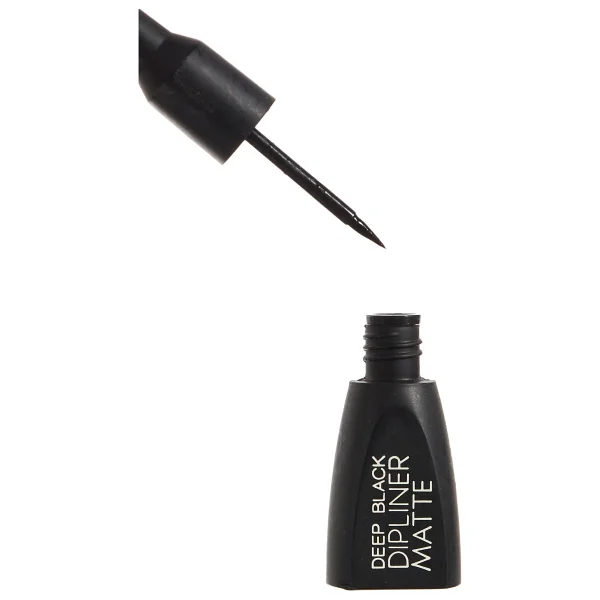 Catherine Arley Silky Touch Deep Black Matte Dipliner Su Geçirmez Göz Kalemi - Görsel 2