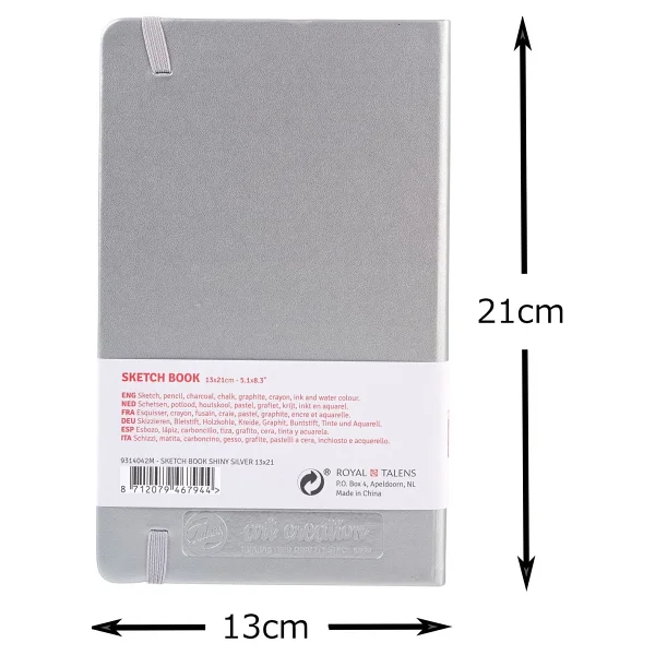 Talens Artcreatıon Eskiz Bloğu 140 GR 13 X 21 CM Shiny Silver - Görsel 3