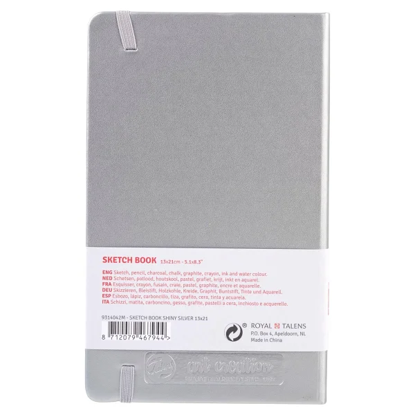 Talens Artcreatıon Eskiz Bloğu 140 GR 13 X 21 CM Shiny Silver - Görsel 5
