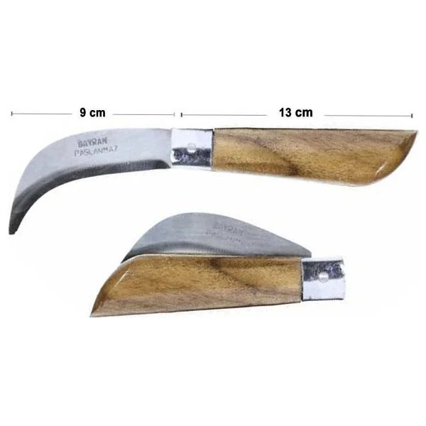Bayram Aşı Bıçağı Bağ Bıçağı Paslanmaz Ceviz Aşı Çakısı 22Cm No:3 - Görsel 2