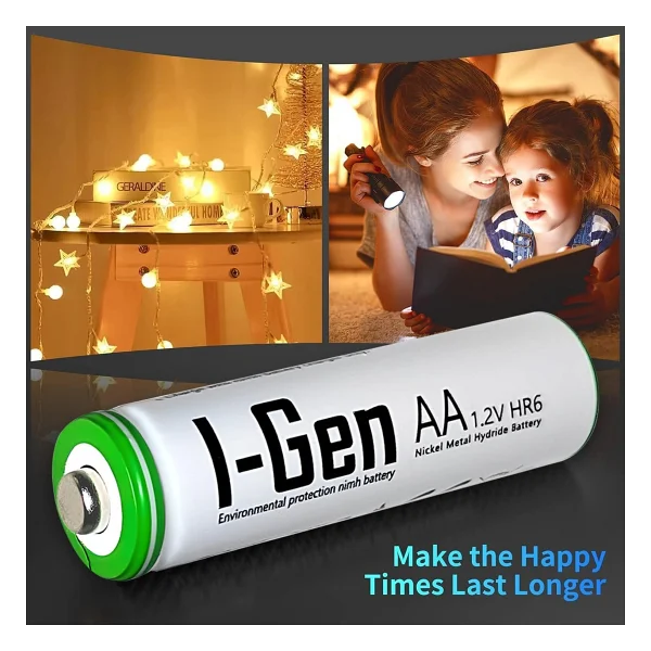 I-Gen G479 Pil Şarj Aleti + 2700 mAh 2'li AA Kalem Pil + 900 mAh 2'li AAA İnce Kalem Pil - Görsel 9