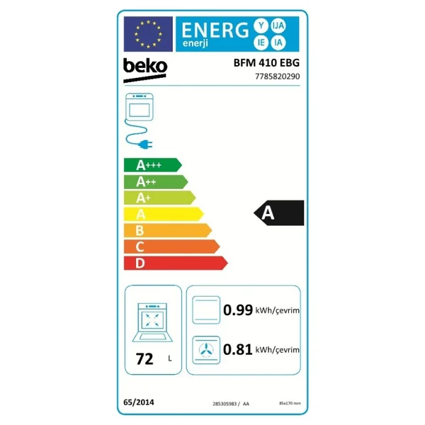 Beko BFM 410 EBG Gümüş Ocaklı Fırın - Görsel 3