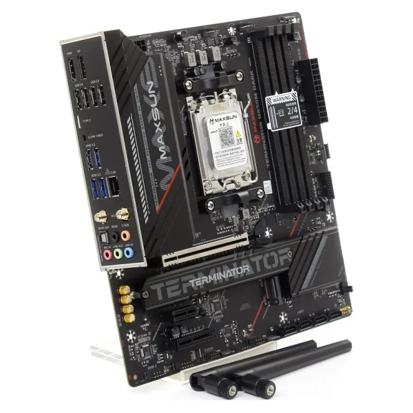 Maxsun Terminator B850M Pro Dark Wi-Fi AMD AM5 DDR5 Micro ATX Anakart - Görsel 2