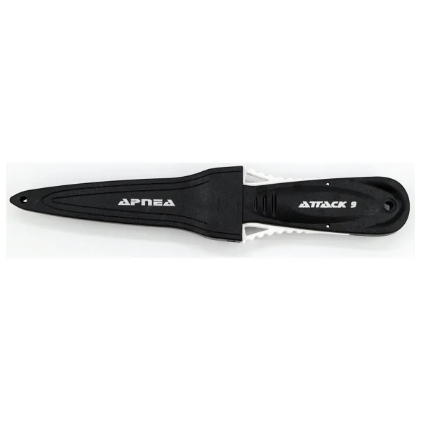 Apnea Attack 9cm Dalış Bıçağı Kol Bantlı Kakıçlı - Siyah - Görsel 3