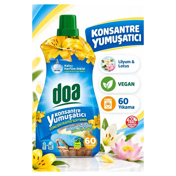 Doa Lilyum ve Lotus Konsantre Yumuşatıcı 1.5 lt - Görsel 3
