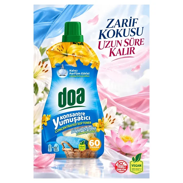 Doa Lilyum ve Lotus Konsantre Yumuşatıcı 1.5 lt - Görsel 4