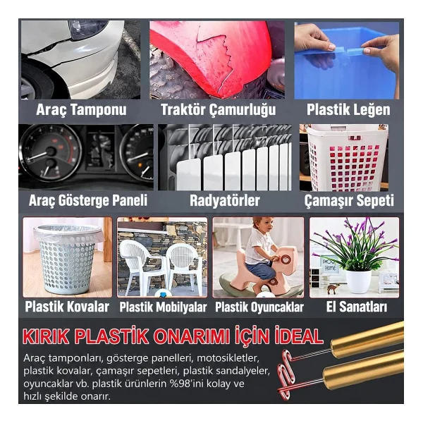 70w 600 Uçlu Sıcak Zımba Tampon Plastik Parça Tamir Kaynak Makinesi - Görsel 5