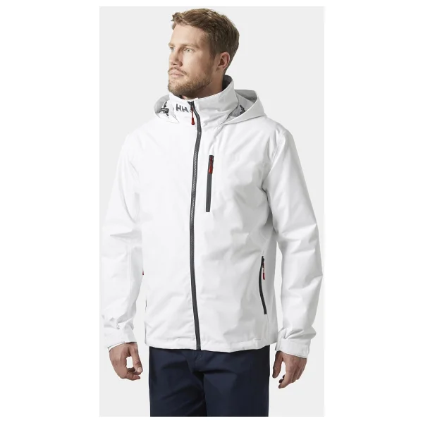 Helly Hansen Crew Midlayer 2.0 HHA.34442-001 Kapüşonlu Beyaz Erkek Mont - Görsel 3