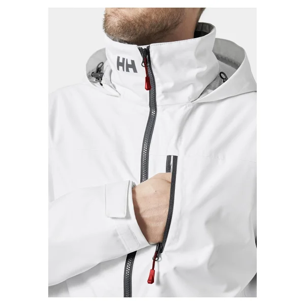Helly Hansen Crew Midlayer 2.0 HHA.34442-001 Kapüşonlu Beyaz Erkek Mont - Görsel 6