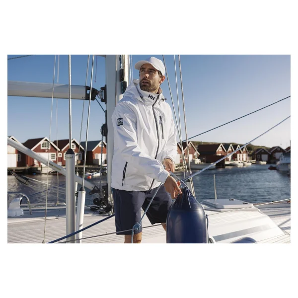 Helly Hansen Crew Midlayer 2.0 HHA.34442-001 Kapüşonlu Beyaz Erkek Mont - Görsel 8